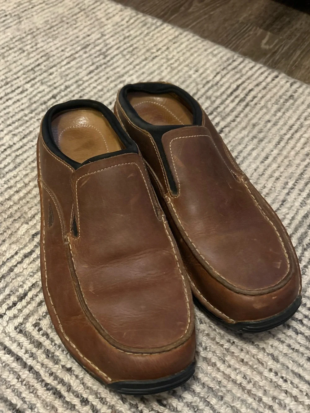 Red Wing Men's Brown Leather Slip-On Size 12 D Shoes Style 4787